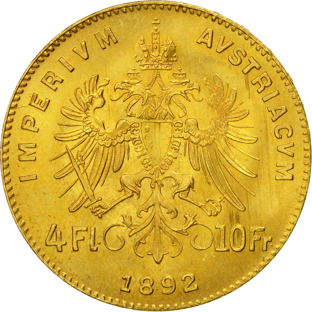 Moneta, Austria, Franz Joseph I, 4 Florin 10 Francs, 1892, Official restrike