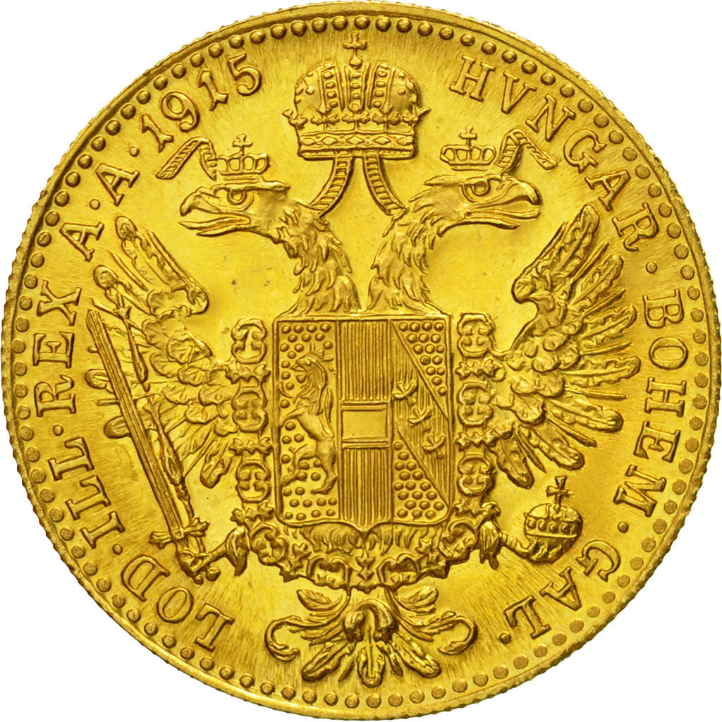 Coin, Austria, Franz Joseph I, Ducat, 1915, Official restrike, MS(64), Gold