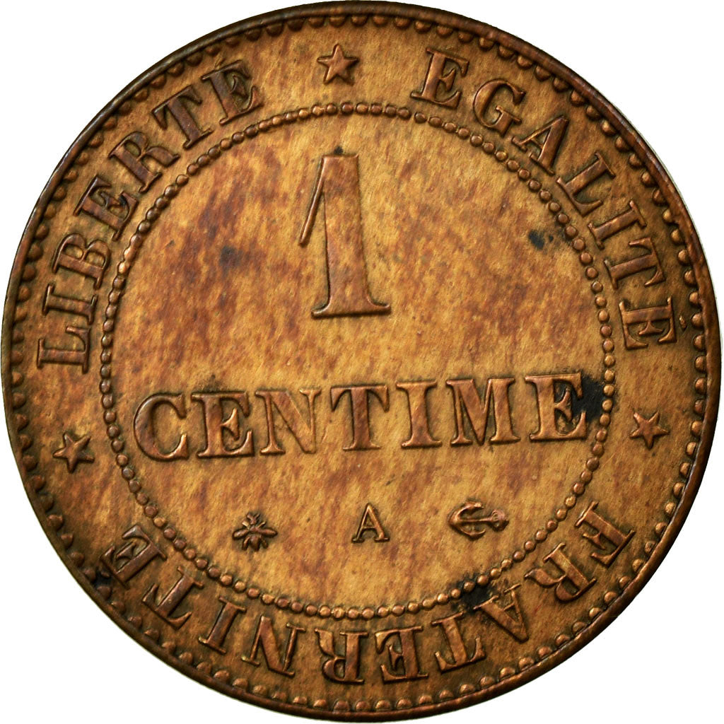 Monnaie, France, Cérès, Centime, 1875, Paris, SUP, Bronze, Gadoury:88