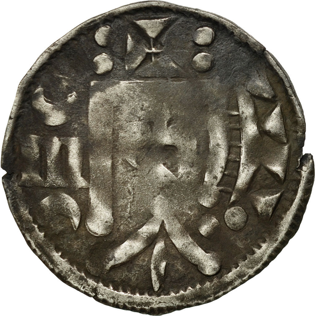 Monnaie, France, Orléanais, Thibaut V, Denier, Romorantin, TB, Argent