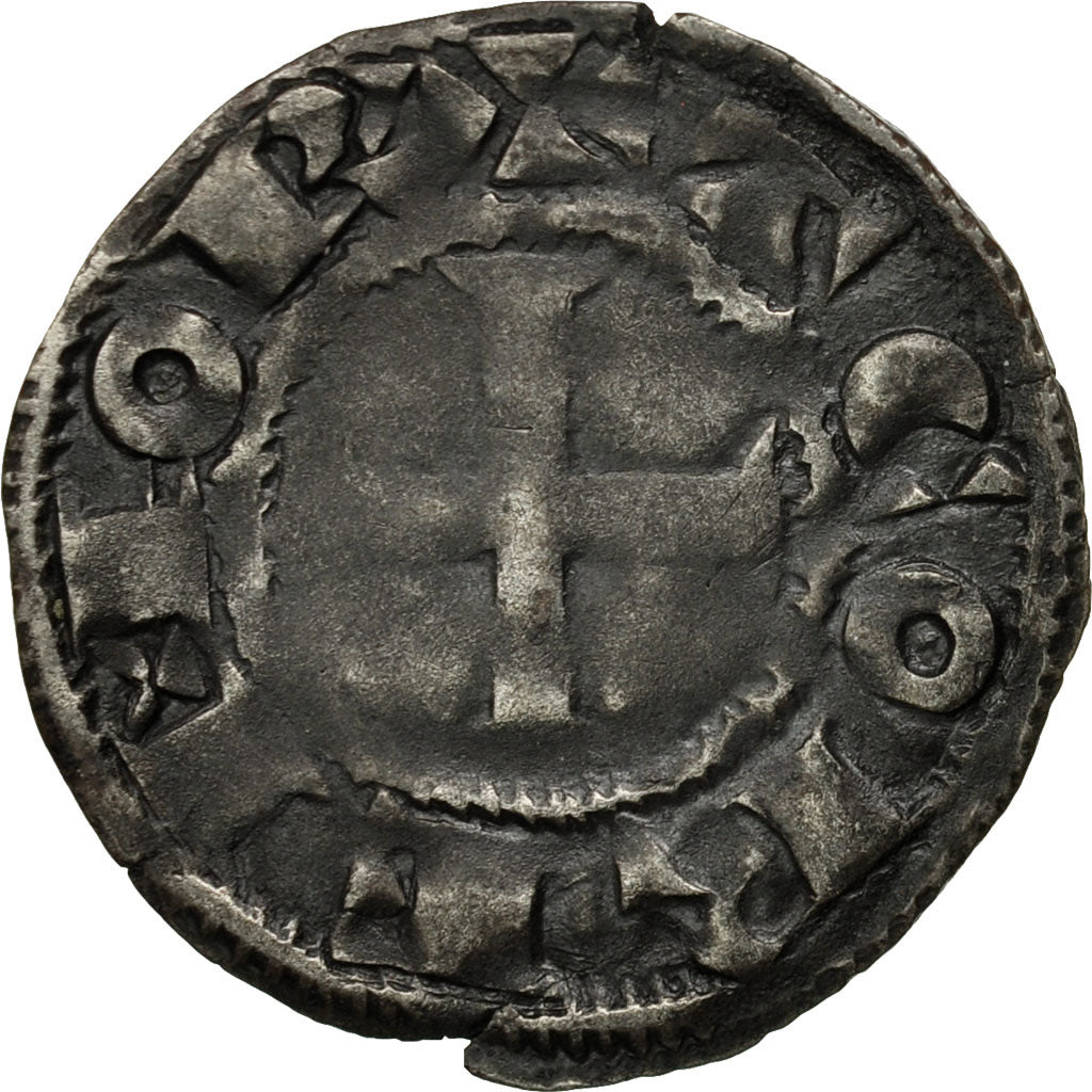 Monnaie, France, Orléanais, Thibaut V, Denier, Romorantin, TB, Argent