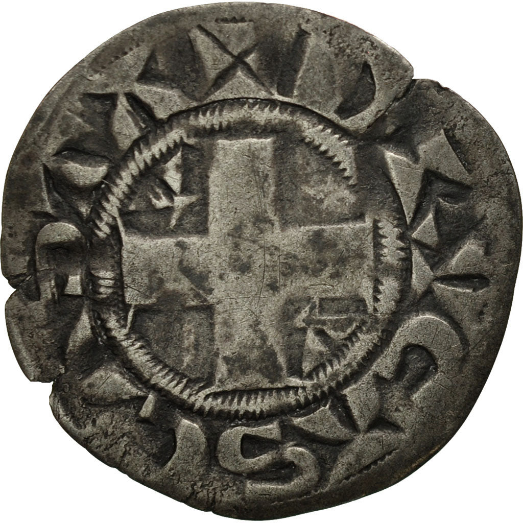 Monnaie, France, Dreux, Robert II, Denier Parisis, Rare, TB+, Argent, Boudeau:4