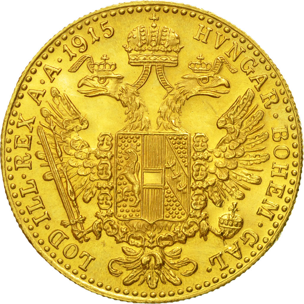 Coin, Austria, Franz Joseph I, Ducat, 1915, Official restrike, MS(64), Gold