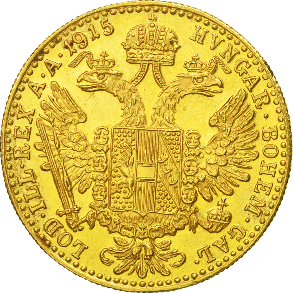 Coin, Austria, Franz Joseph I, Ducat, 1915, Official restrike, MS(63), Gold