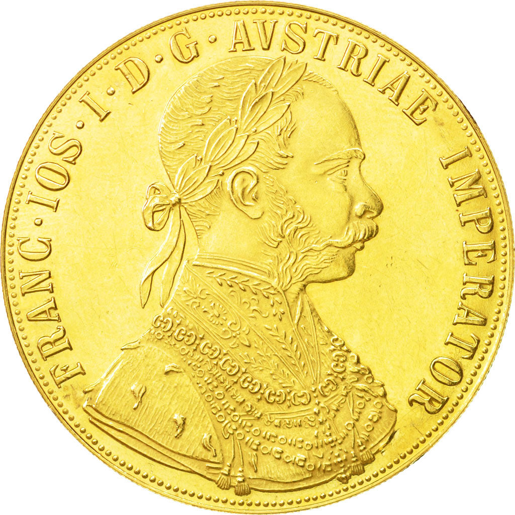 Moneta, Austria, Franz Joseph I, 4 Ducat, 1915, Vienne, Official restrike, SPL-