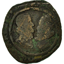Coin, France, Franche-Comté, Albert & Isabella, Double Denier, 1611, Dole