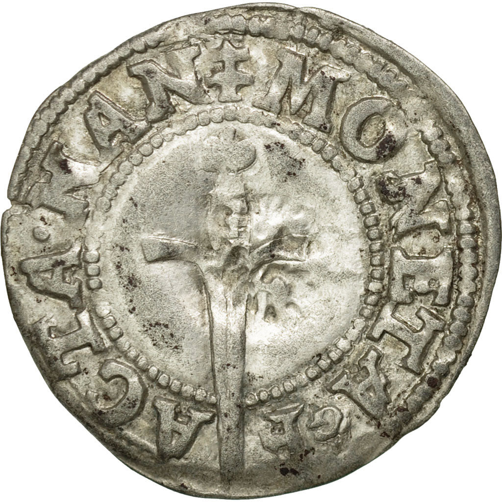 Coin, France, LORRAINE, Charles III, Double Denier, Nancy, Countermark