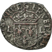 Coin, France, Louis XIII, Faux douzain Huguenot, EF(40-45), Billon