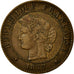 Monnaie, France, Cérès, Centime, 1877, Paris, TTB+, Bronze, KM:826.1