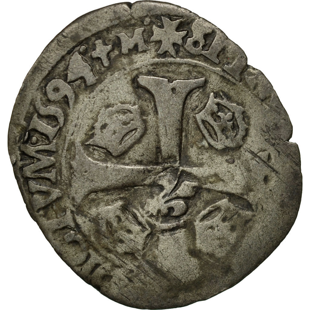 Coin, France, Louis XIII, Quinzain (Douzain contremarqué), F(12-15), Billon