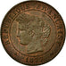 Moneta, Francja, Cérès, Centime, 1877, Paris, AU(55-58), Bronze, KM:826.1