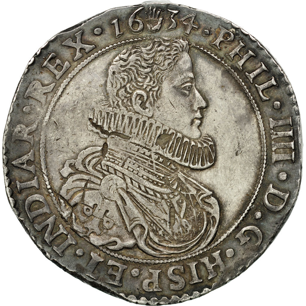 Coin, Spanish Netherlands, Philip IV, Ducaton, 1634, Anvers, EF(40-45), Silver