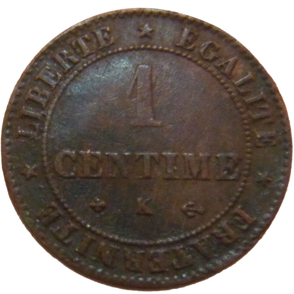 FRANCE, Cérès, Centime, 1878, Bordeaux, KM #826.2, EF(40-45), Bronze, Gadoury #.