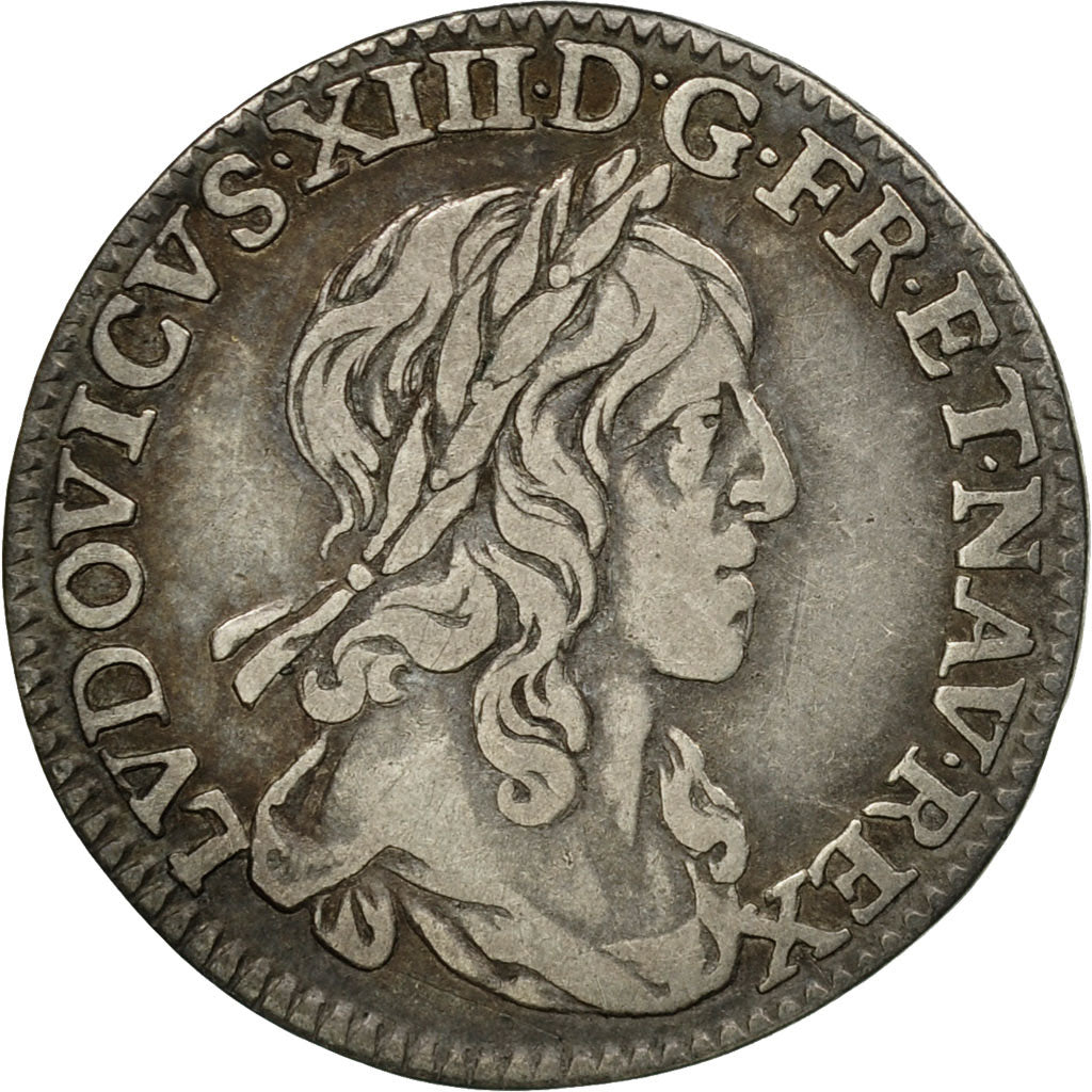 Monnaie, France, Louis XIII, 1/12 Ecu, 1642, Paris, 1er poinçon de Warin, TB+