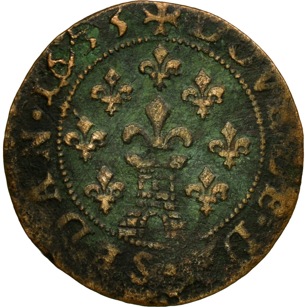Coin, France, Ardennes, Fréd-Maurice de La Tour, Double Tournois, 1635, Sedan