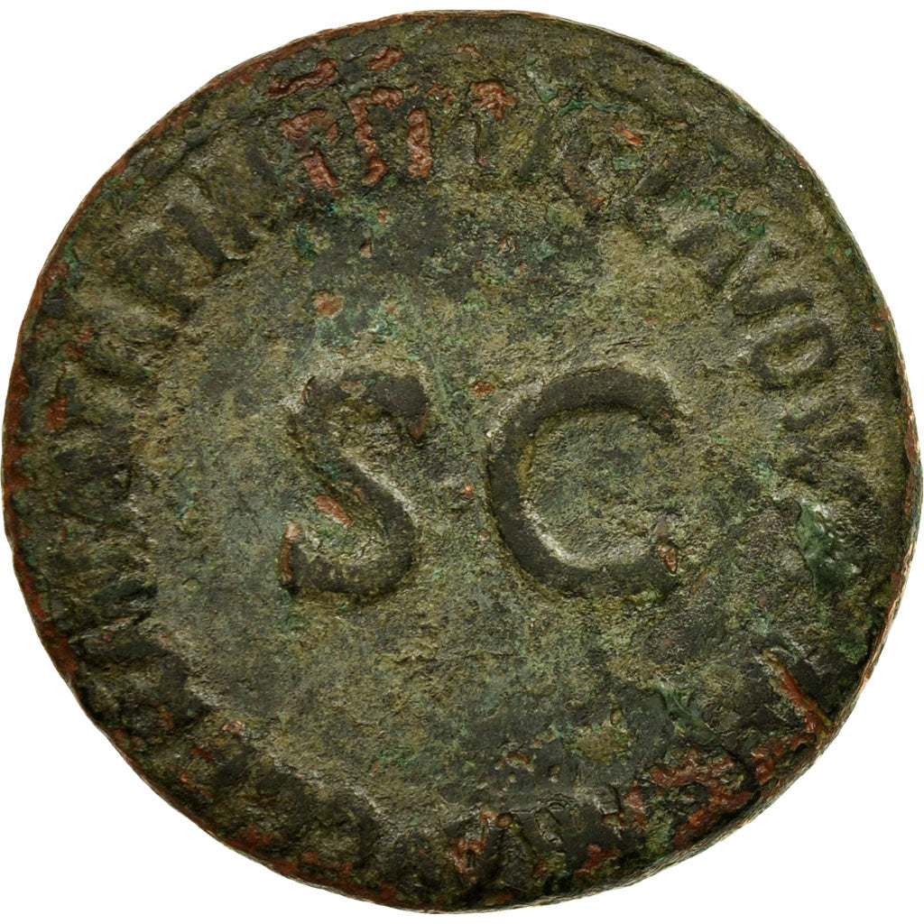 Coin, Germanicus, As, 42-43, Rome, VF(20-25), Bronze, RIC:106