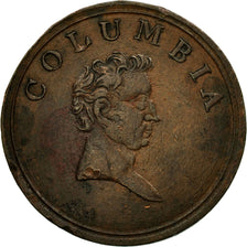 Coin, Great Britain, Columbia, Farthing Token, 1820-30, EF(40-45), Copper