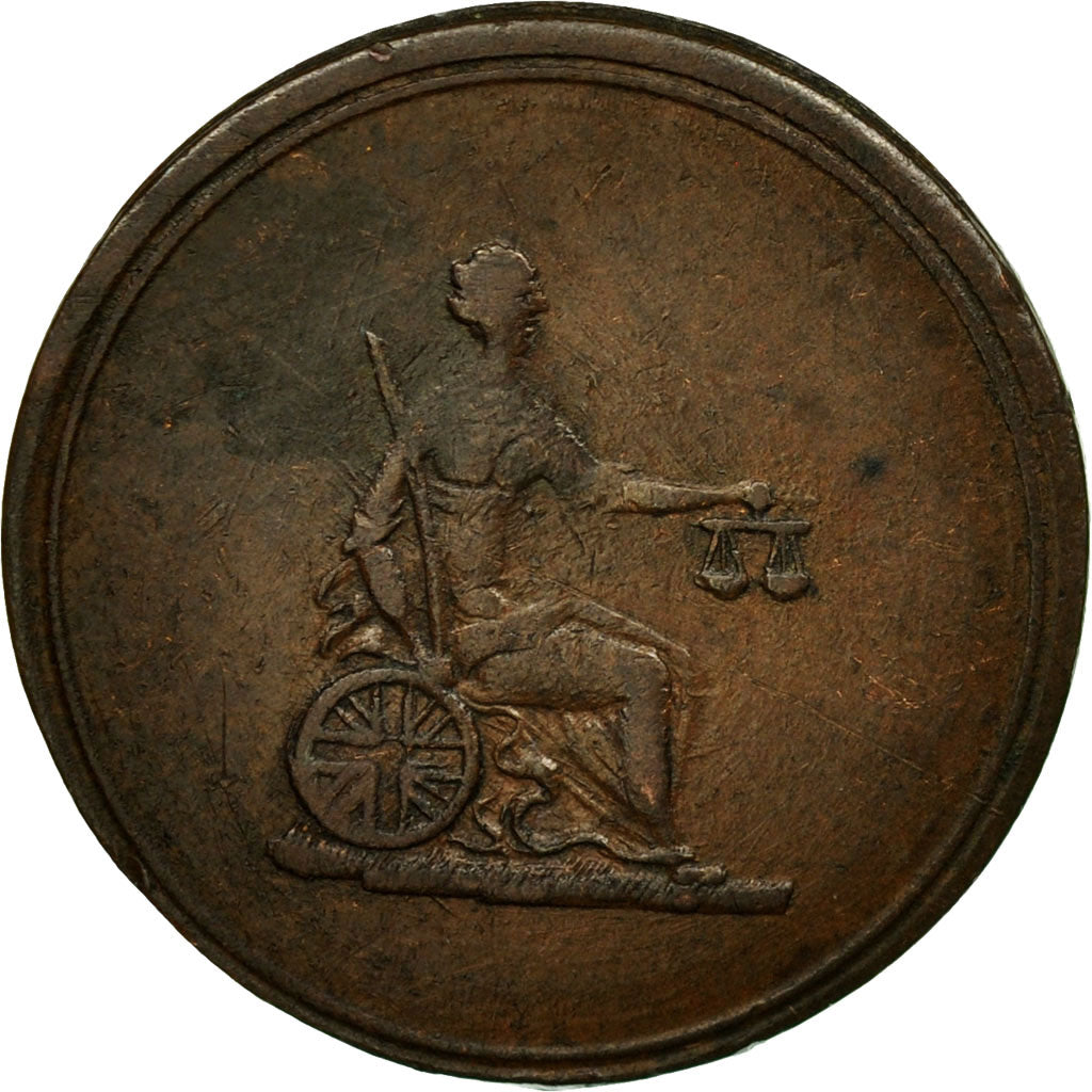 Coin, Great Britain, Columbia, Farthing Token, 1820-30, EF(40-45), Copper