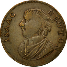 Coin, Great Britain, Isaac Newton, Farthing Token, 1793, EF(40-45), Copper