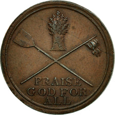 Coin, Great Britain, Hot Roles Bakers, Farthing Token, AU(50-53), Copper