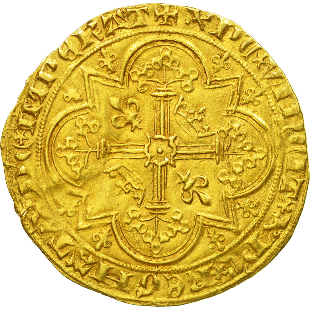 Monnaie, France, Charles V, Franc à pied, TTB, Or, Duplessy:360A