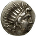 Coin, Islands of Caria, Rhodes, Drachm, EF(40-45), Silver, HGC:6-1458