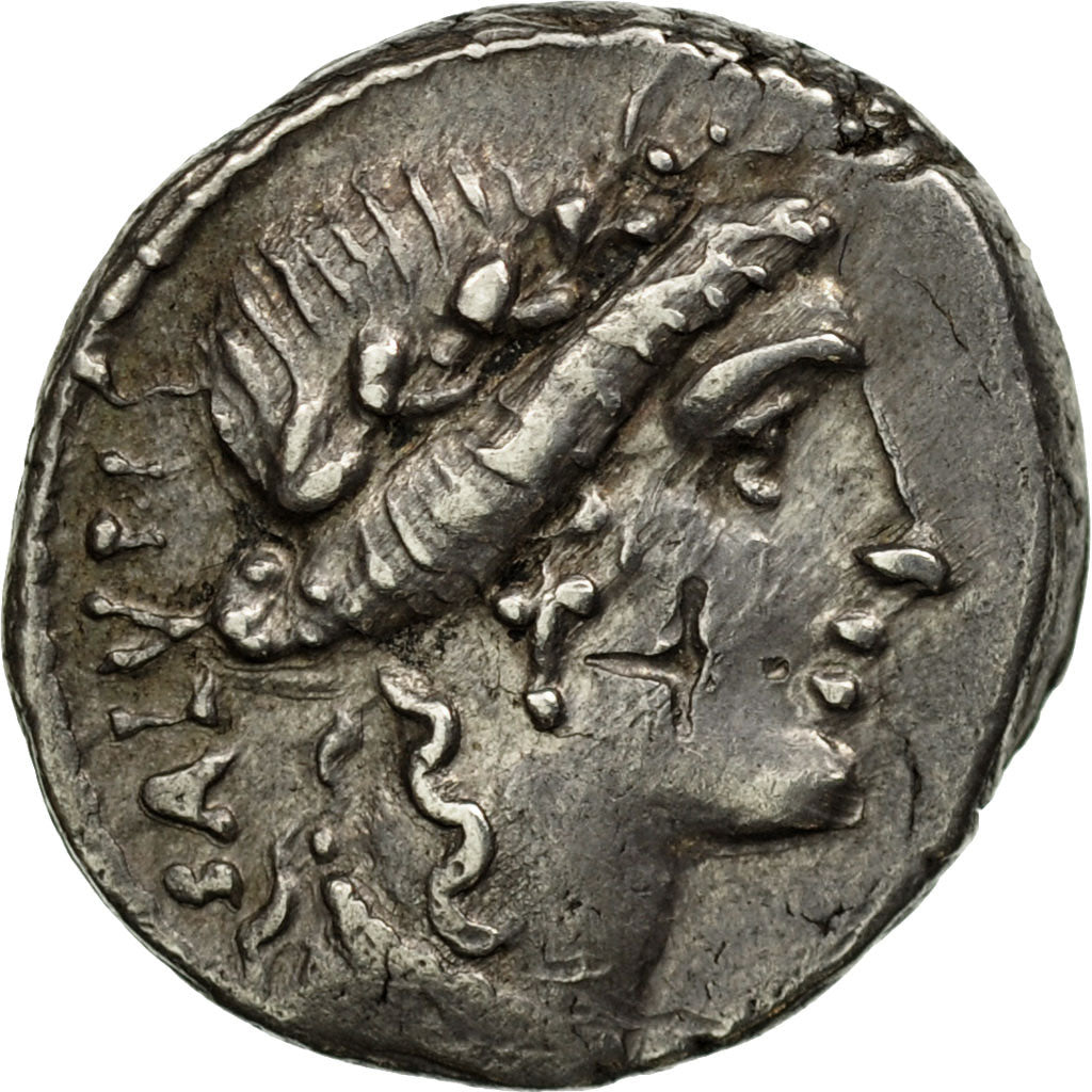 Acilia, Denarius, 49 BC, Rome, Silver, AU(55-58), Crawford:442/1a