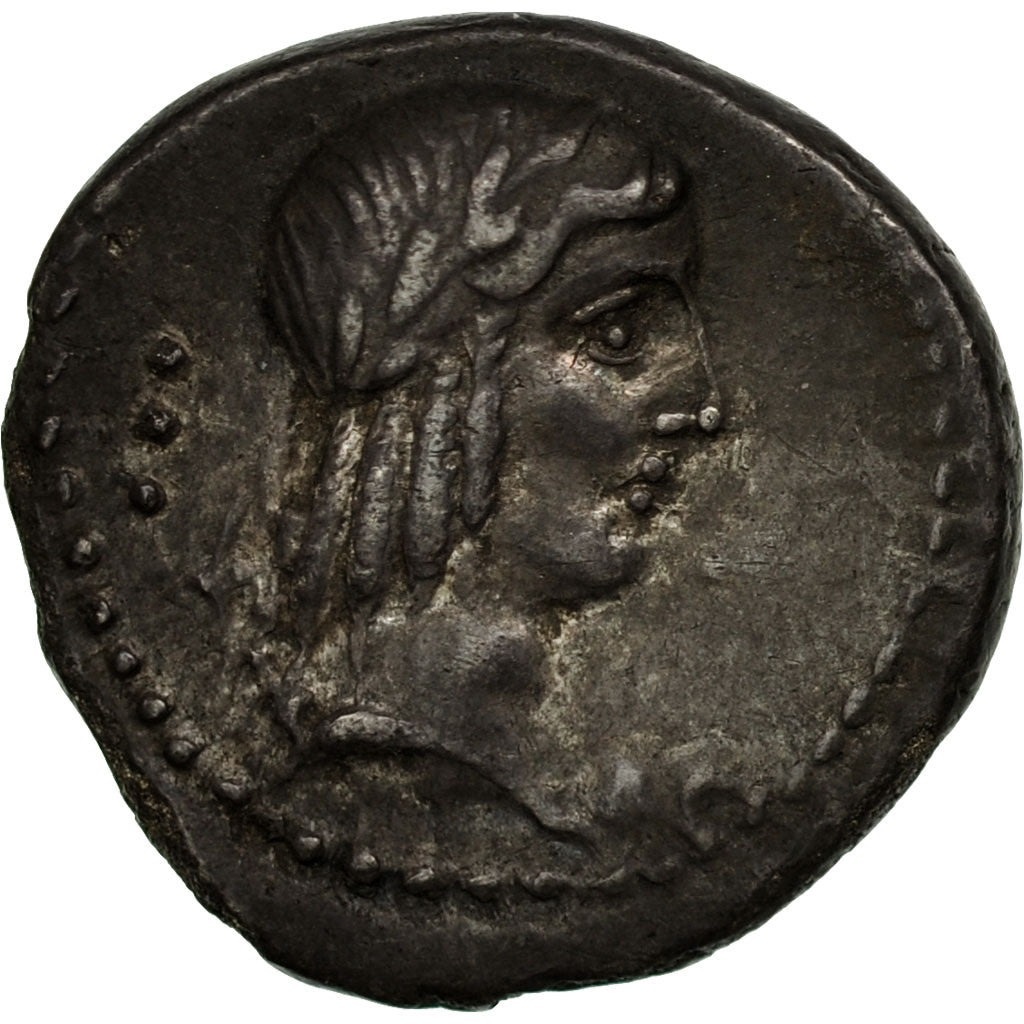 Calpurnia, Denarius, 90 BC, Rome, Silver, AU(50-53), Crawford:340/1