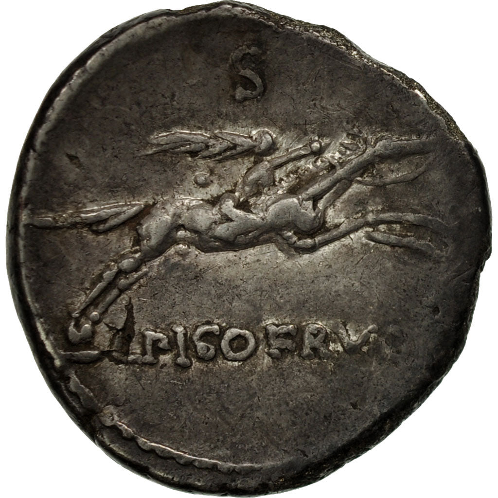 Calpurnia, Denarius, 90 BC, Rome, Silver, AU(50-53), Crawford:340/1