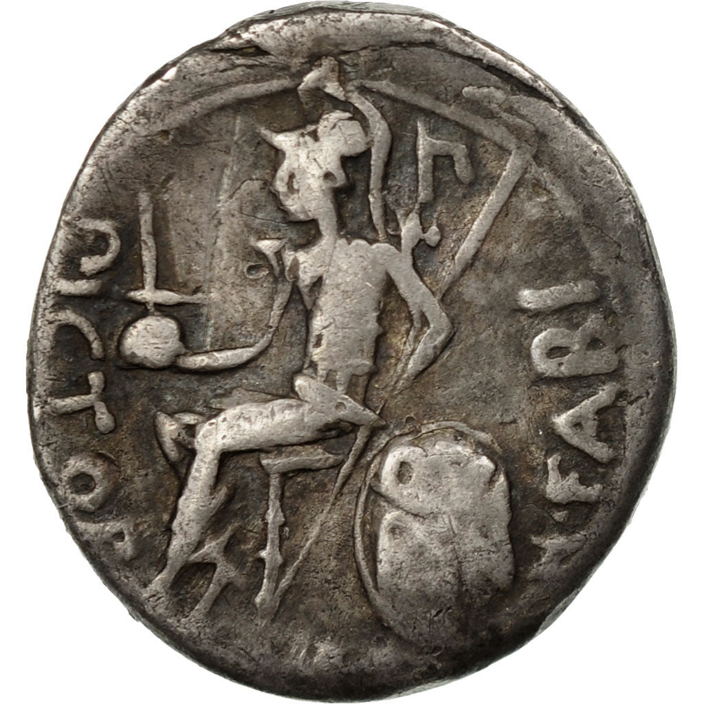 Coin, Fabia, Denarius, Rome, VF(30-35), Silver, Crawford:268/1b