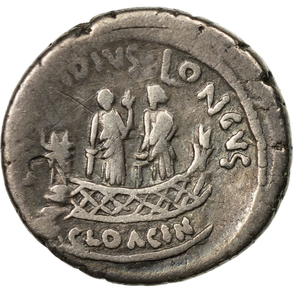 Coin, Mussidia, Denarius, Rome, VF(20-25), Silver, Crawford:494/42a