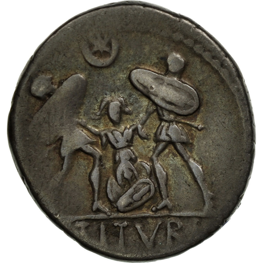Coin, Tituria, Denarius, Rome, VF(30-35), Silver, Crawford:344/2c
