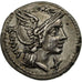Coin, Flaminia, Denarius, Rome, Fourrée, AU(55-58), Silver, Crawford:302/1