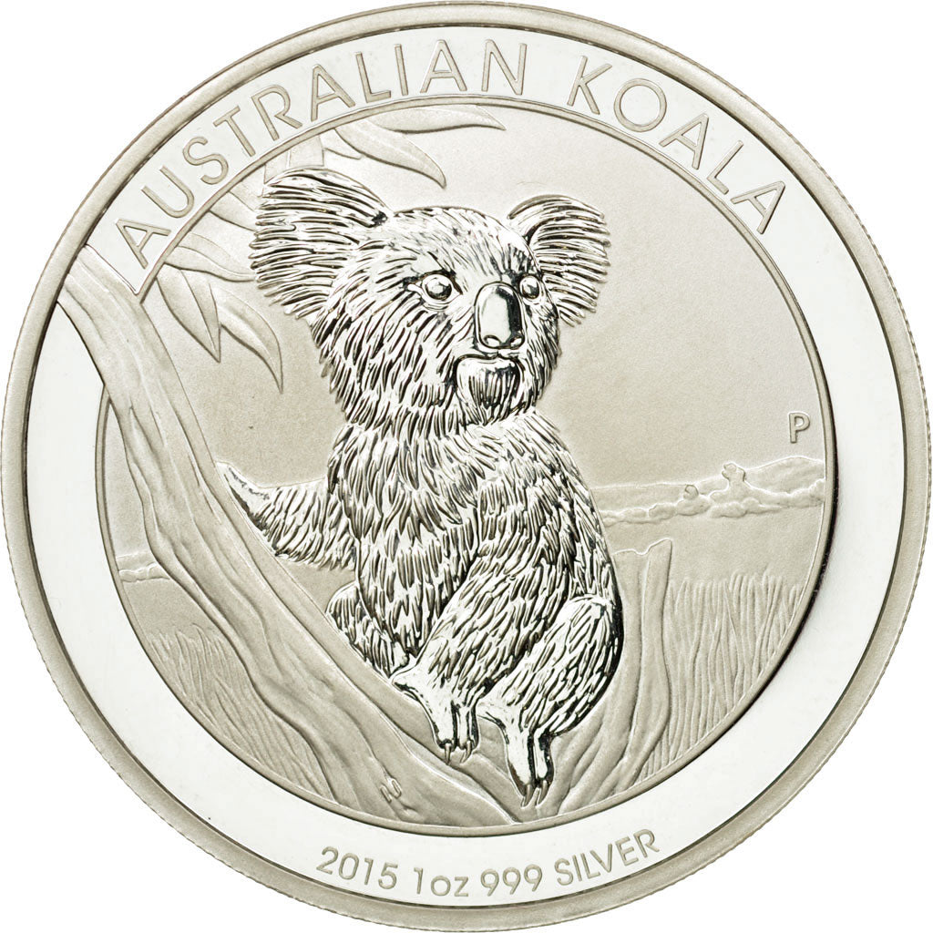 Coin, Australia, Australian Koala, Dollar, 2015, MS(65-70), Silver