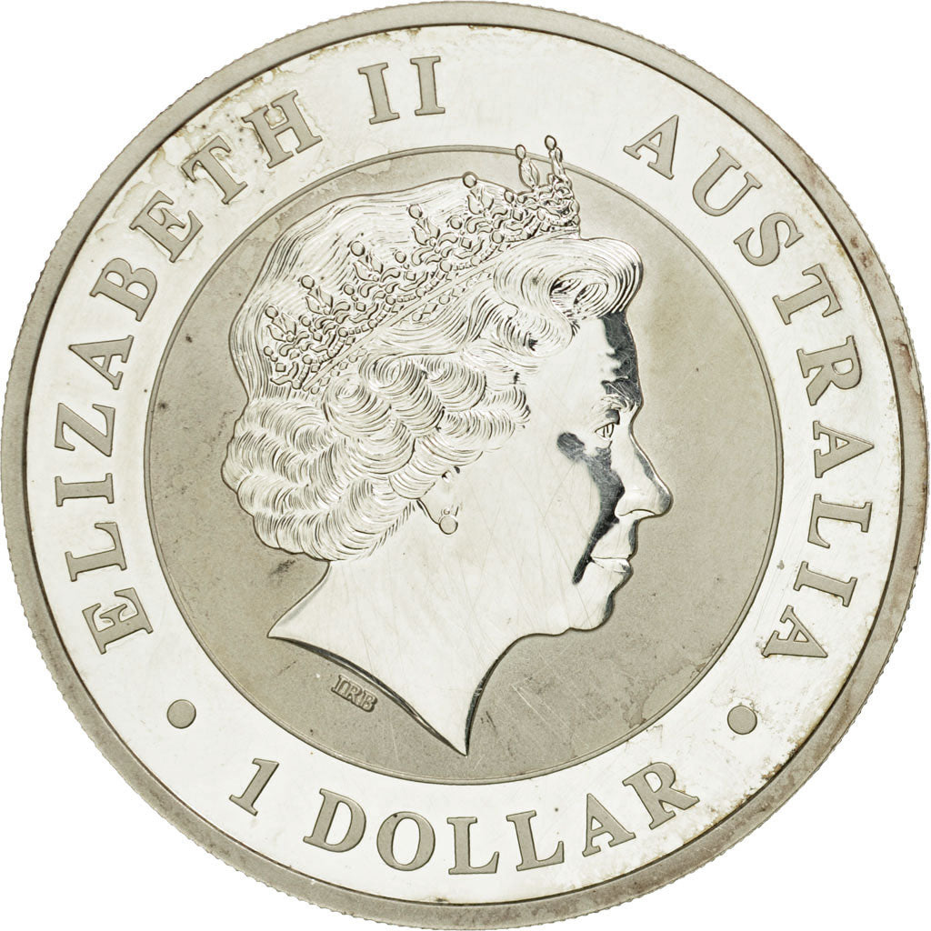 Coin, Australia, Australian Kookaburra, Dollar, 2012, MS(63), Silver, KM:1692