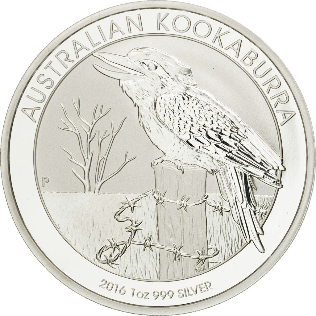 Coin, Australia, Australian Kookaburra, Dollar, 2016, MS(65-70), Silver