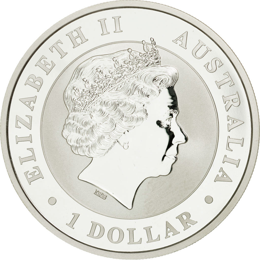 Coin, Australia, Australian Kookaburra, Dollar, 2016, MS(65-70), Silver