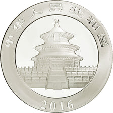 Moneda, China, Panda, 10 Yüan, 2016, FDC, Plata