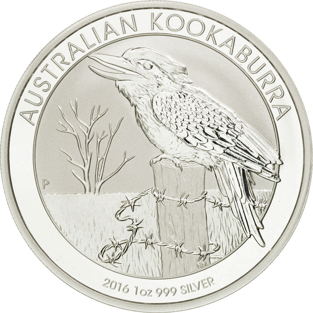 Coin, Australia, Australian Kookaburra, Dollar, 2016, MS(65-70), Silver