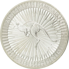 Coin, Australia, Australian Kangaroo, Dollar, 2016, MS(65-70), Silver