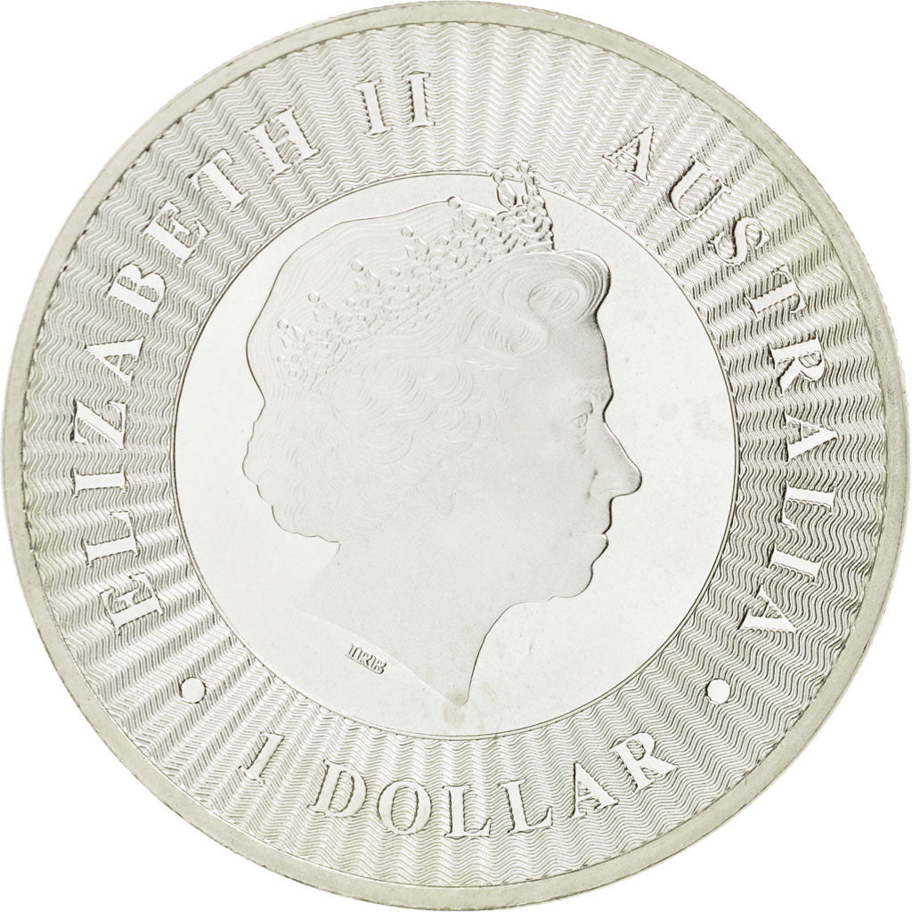 Coin, Australia, Australian Kangaroo, Dollar, 2016, MS(65-70), Silver