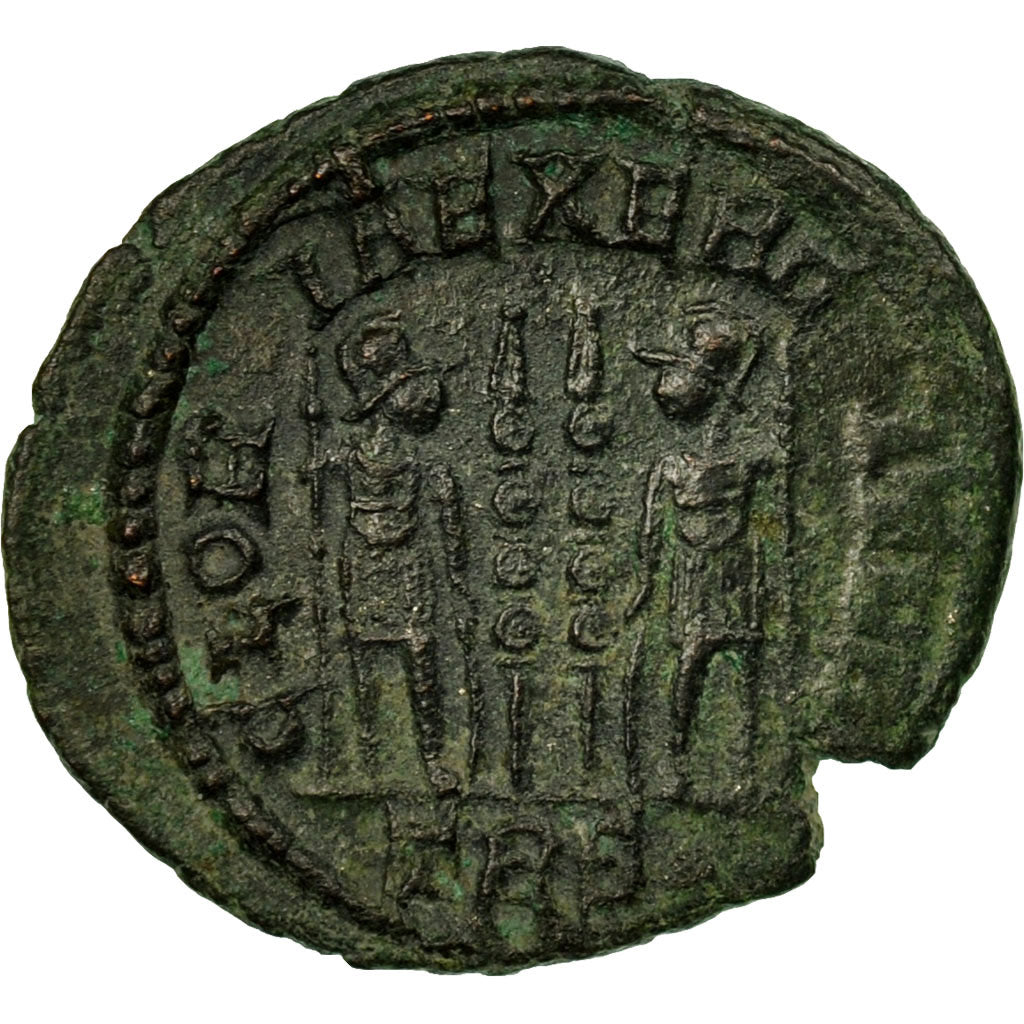 Moneda, Constantine II, Follis, Trier, MBC, Bronce, RIC:520