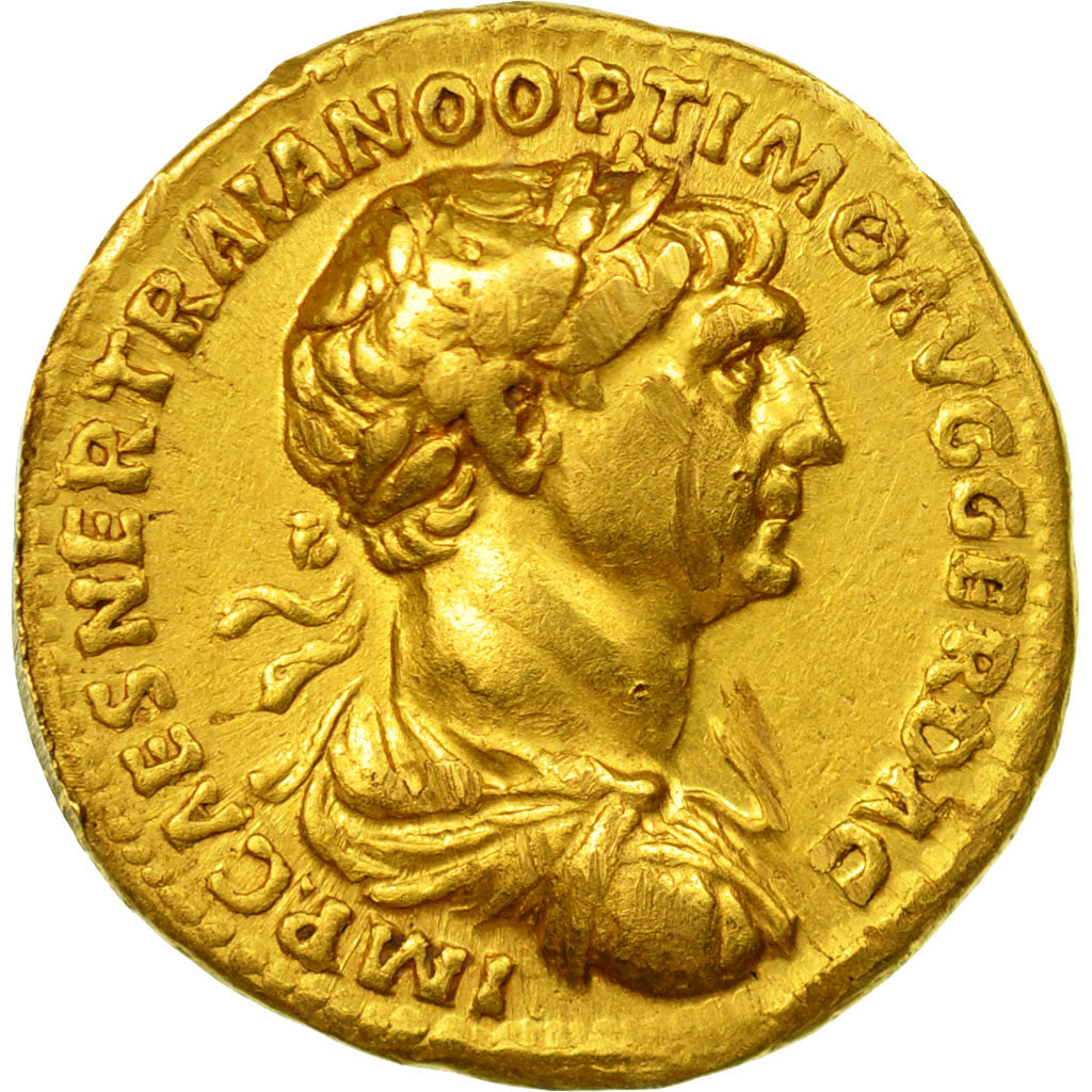 Coin, Trajan, Aureus, 114-117, Roma, EF(40-45), Gold, RIC:347