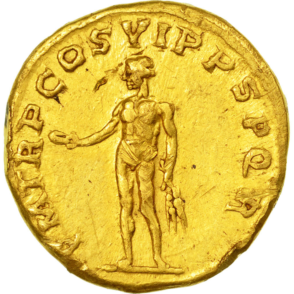 Coin, Trajan, Aureus, 114-117, Roma, EF(40-45), Gold, RIC:347