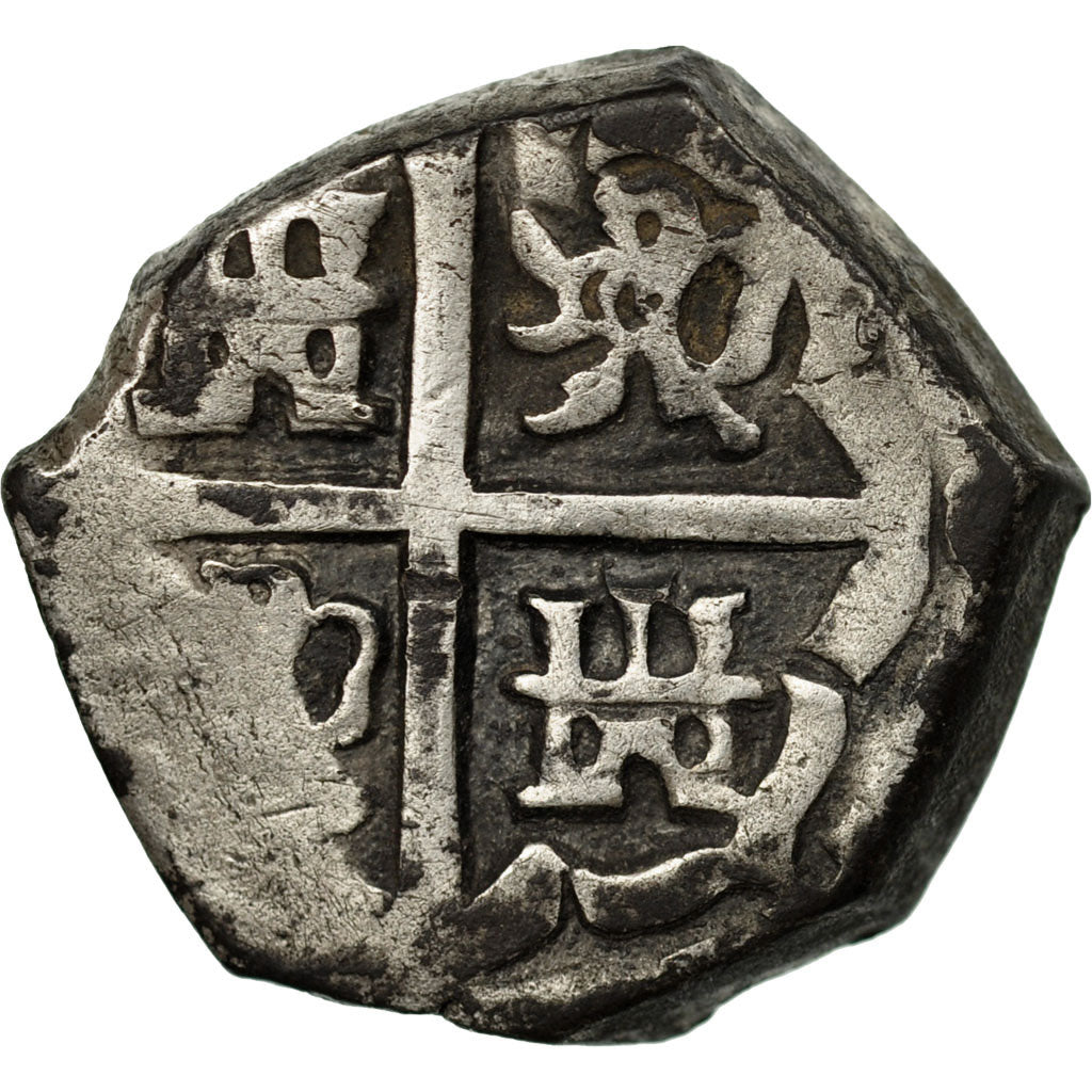 Coin, Spain, Philip IV, 2 Reales, Seville, Rare, EF(40-45), Silver