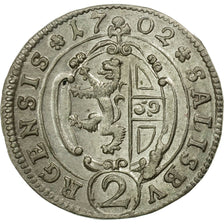 Munten, OOSTENRIJKSE STATEN, SALZBURG, Johann Ernst, 2 Kreuzer, 1/2