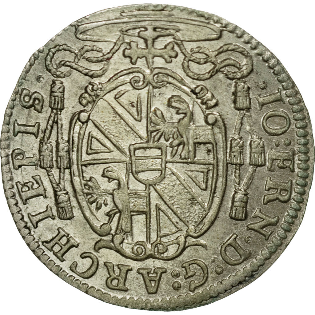 Munten, OOSTENRIJKSE STATEN, SALZBURG, Johann Ernst, 2 Kreuzer, 1/2