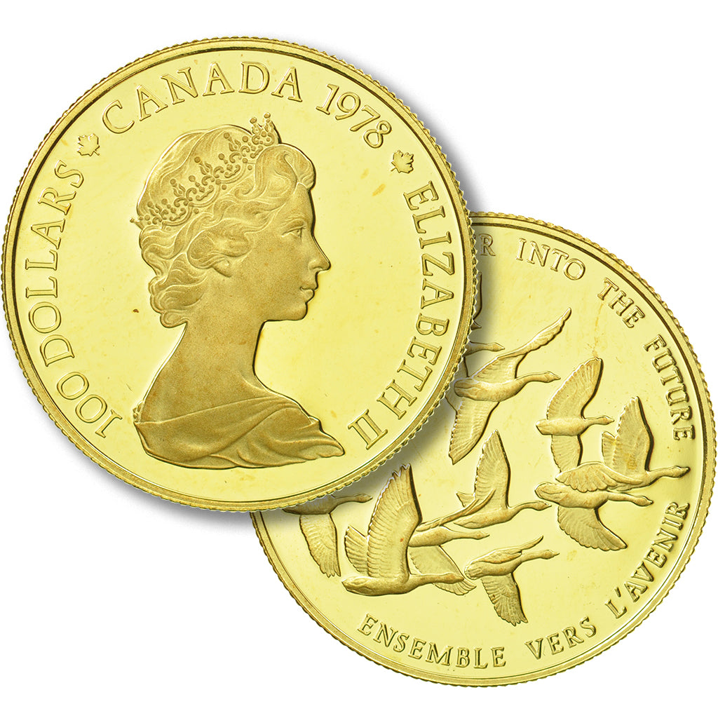 Munten, Canada, Elizabeth II, 100 Dollars, 1978, Royal Canadian Mint, Ottawa