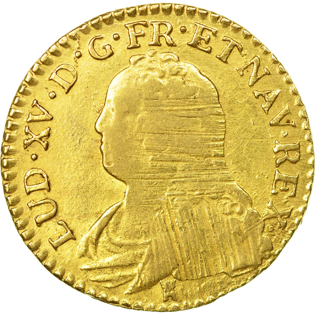 Munten, Frankrijk, Louis XV, Louis d'or aux lunettes, 1728, Toulouse, FR+, Goud