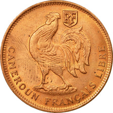Coin, Cameroon, 50 Centimes, 1943, Pretoria, MS(64), Bronze, KM:6